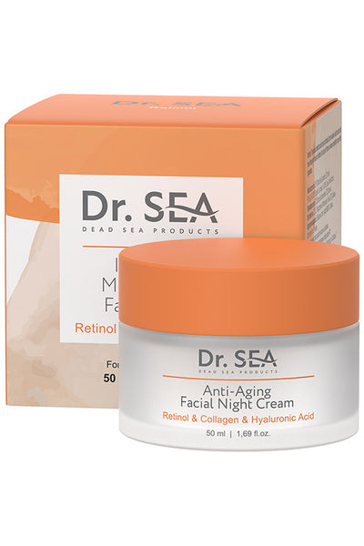 DR. SEA - Anti-Aging Night Cream - Retinol, Collagen & Hyaluronic Acid