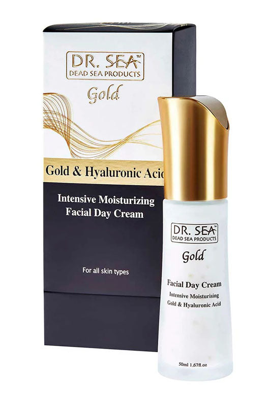 DR. SEA - Intensive Moisturizing Facial Day Cream with Gold and Hyaluronic acid