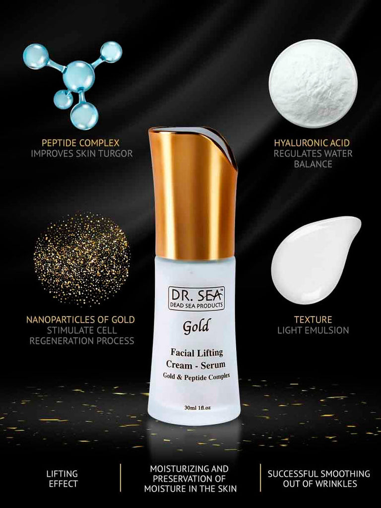 DR. SEA - Facial Lifting Cream Serum with Gold and Peptide Complex