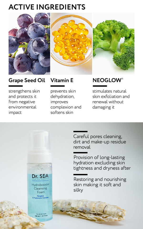DR. SEA - Hydrоbooster Cleansing Foam - Neoglow & Hyaluronic Complex
