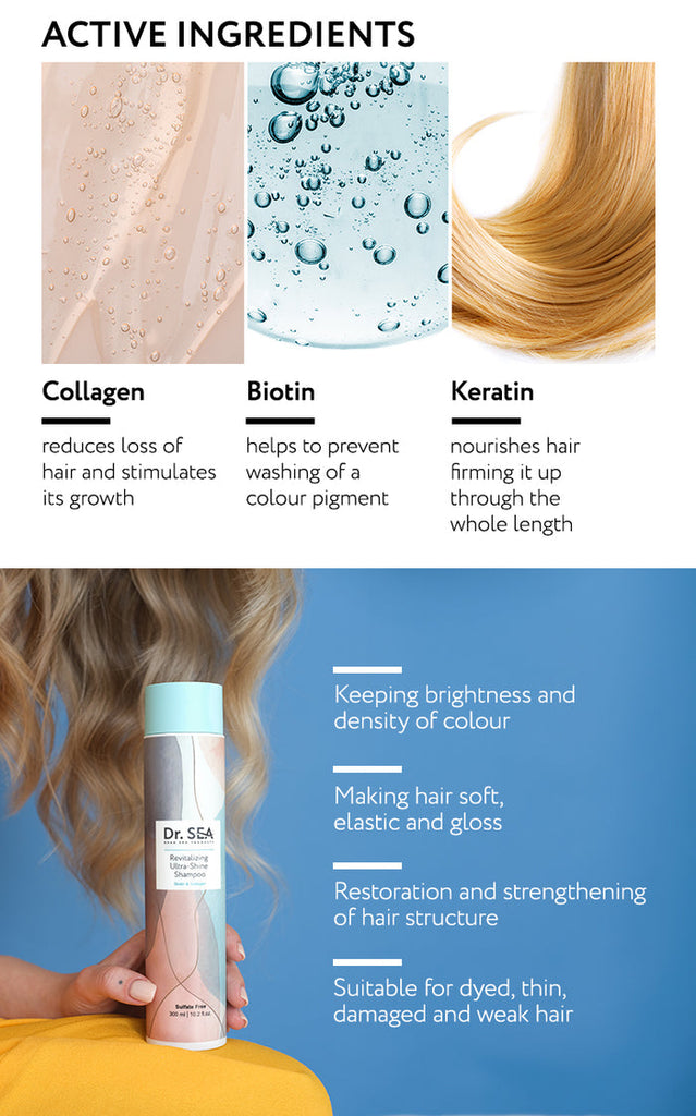 Dr. Sea - Revitalizing Ultra-Shine Shampoo Biotin & Collagen