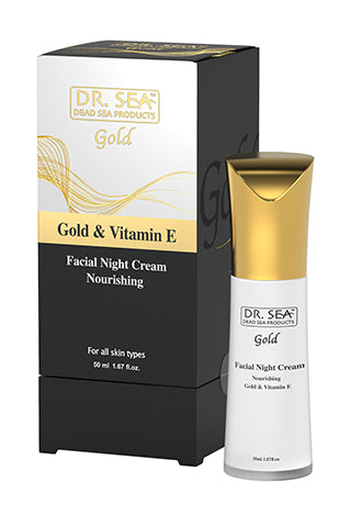 DR. SEA - Nourishing Facial Night Cream with Gold and Vitamin E